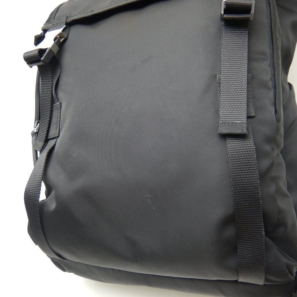 Prada Rucksack Backpack Tesuto Nylon Nero - Picture 3 of 8